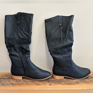 Journee Collection-Taven Riding Boot TAVEN-BLU-09 NIB